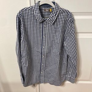 Rumi + Ryder L (10-14) blue and white checkered button down